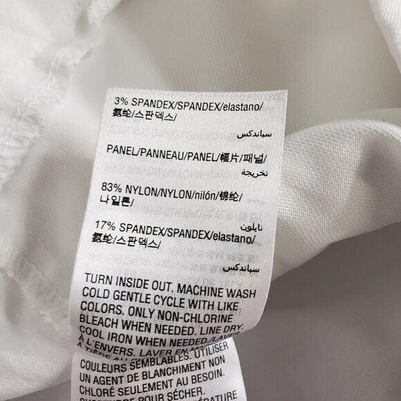 JM Collection Women Pants Petite Large PL Ankle Skinny Pull On Embellished White - Picture 11 of 11